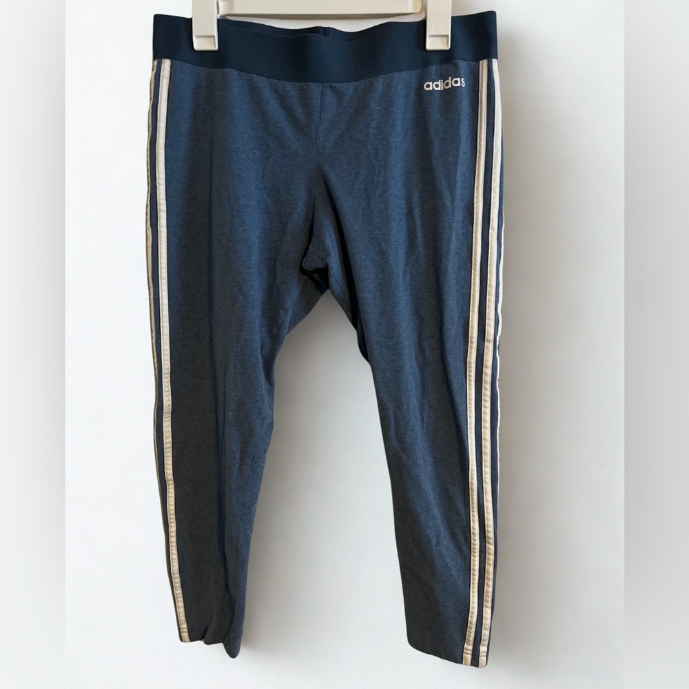 Adidas Blue Essential Cotton Leggings ✨MATCHING SWEATER POSTED SEPARATELY✨